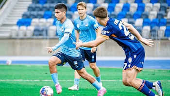 Piero Quispe durante un encuentro
