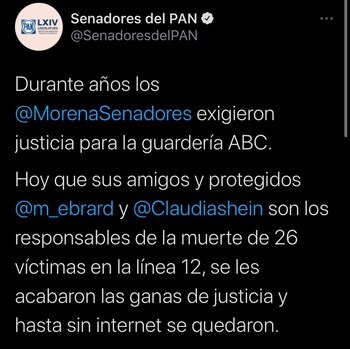 Senadores de Acción Nacional indicaron