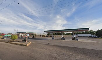 Así luce la gasolinería donde