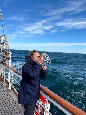 La princesa Leonor, a bordo