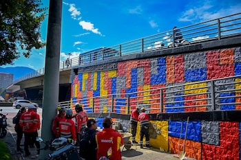 El puente fue restaurado por