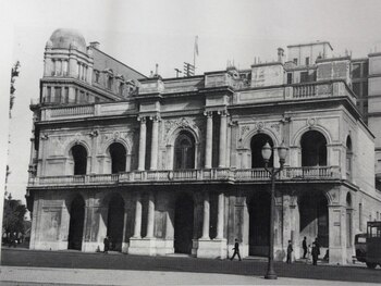 El frente del Cabildo. Se