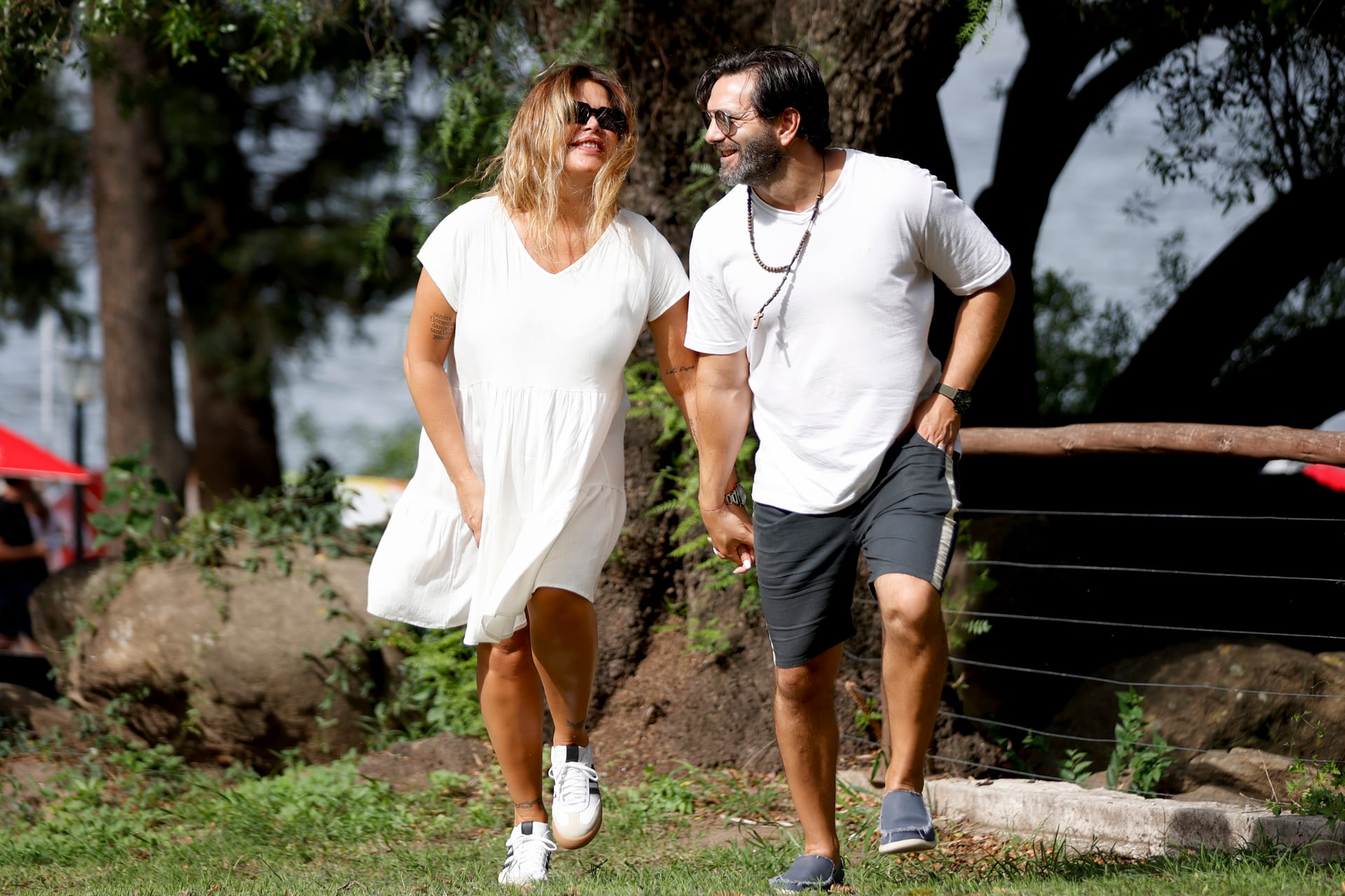 Nazarena Vélez y Santiago Caamaño están juntos desde hace 7 años (Mario Sar)