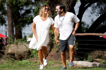 Nazarena Velez y Santiago Caamaño