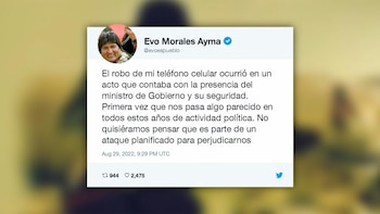 La denuncia de Evo Morales