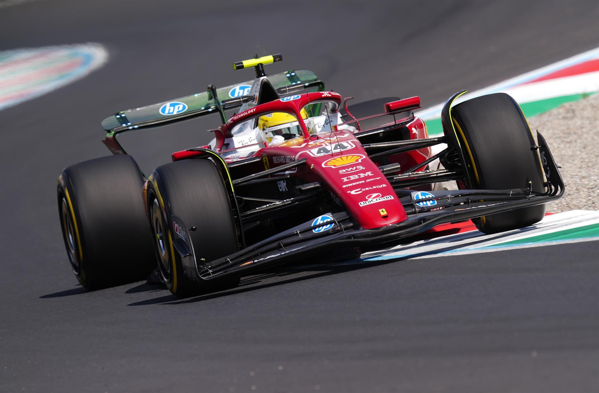 Hamilton lideró la primera sesión de prácticas libres en Monza, dejando ver a un Ferrari más competitivo - crédito Europa Press