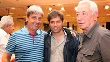 El gremialista junto a Axel