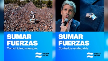 Dos de los afiches digitales