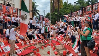 La manifestación 'Sangre de mi