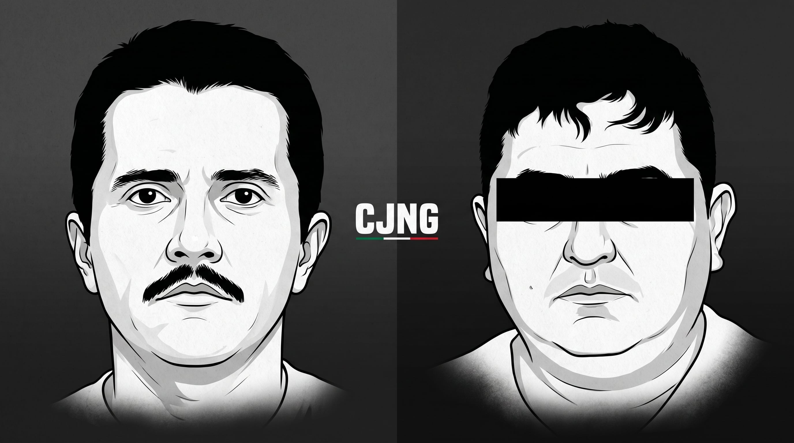 Retratos de alto contraste en blanco y negro de Nemesio Oseguera Cervantes,
