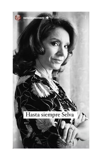 Natalia Oreiro despidió a Selva