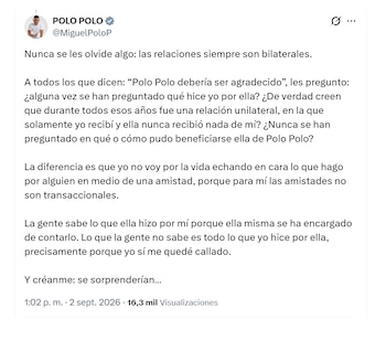 Miguel Polo Polo lanzó duros dardos contra María Fernanda Cabal