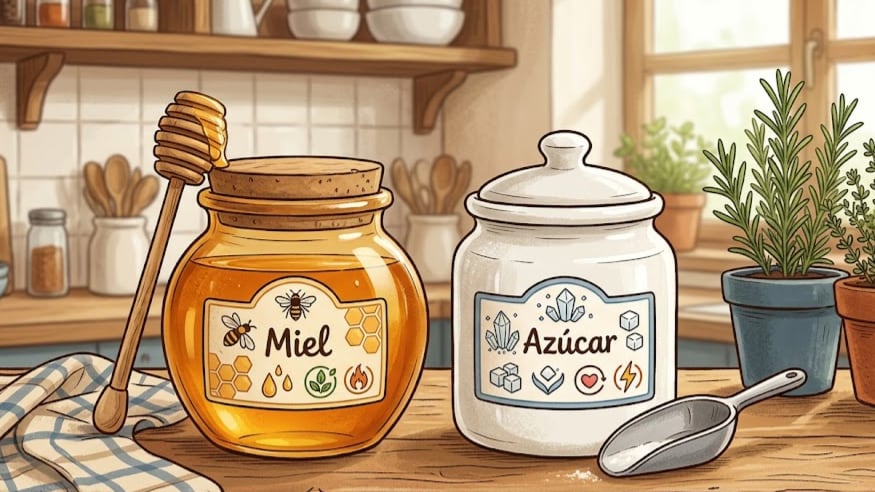 La miel es considerada un endulzante natural, aunque no siempre representa una alternativa más saludable al azúcar blanco (Imagen Ilustrativa Infobae)