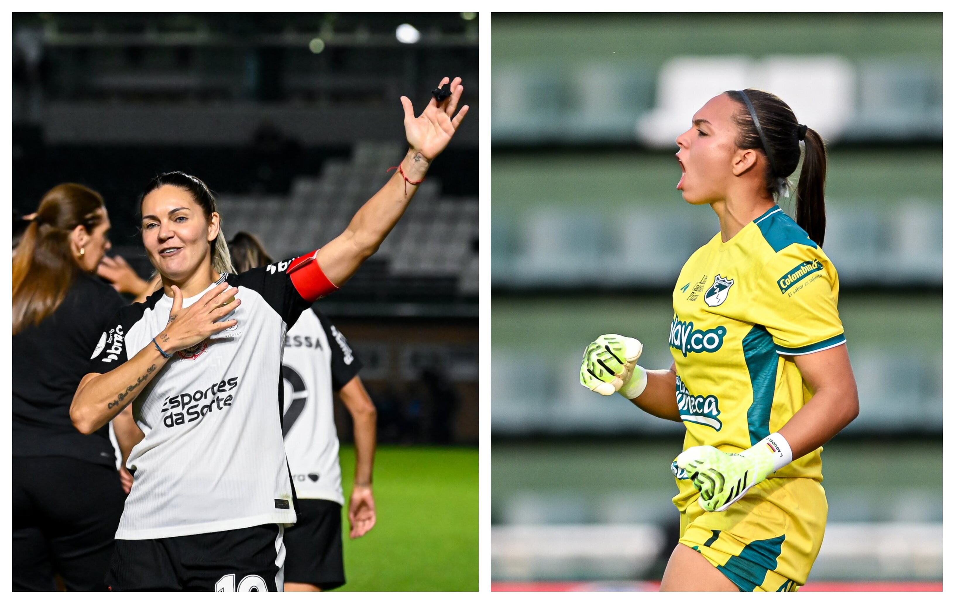 Gabi Zanotti y Luis Agudelo serán las protagonistas tanto para colombianas como brasileñas - crédito @LibertadoresFEM - Staff Imagen Conmebol