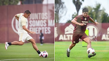 Aldo Corzo y José Rivera han impresionado a Héctor Cúper para ser titulares en Universitario. - créditos: Universitario