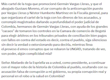 Petro afirmó que hay pruebas sobre las pérdidas multimillonarias de recursos - crédito @petrogustavo/X