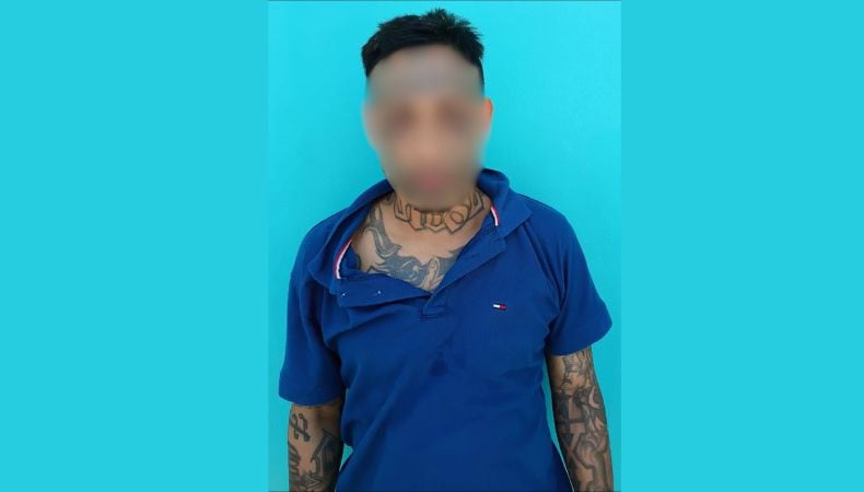 Ventura Cerón, alias “El Muerto”, fue detenido en México tras una operación coordinada entre la PNC de El Salvador y autoridades mexicanas. (Cortesía: Gustavo Villatoro)