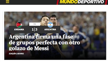 Portadas medios del mundo - Argentina Jordania