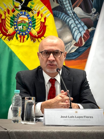 José Luis Lupo, ministro de la Presidencia de Bolivia.
