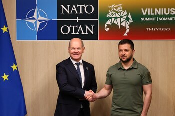 El presidente de Ucrania, Volodimir