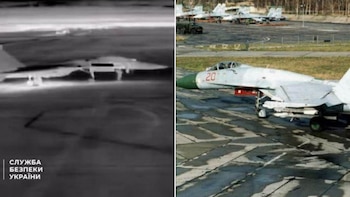 Ucrania atacó el aeródromo militar