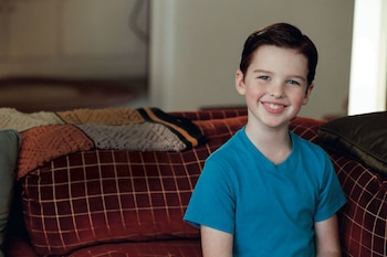 Iain Armitage comenzó la serie 'El joven Sheldon' con tan solo ocho años.