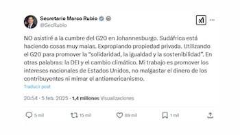 Marco Rubio anunció que no