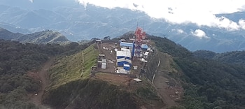 El cerro Santa Ana en Cauca es una zona de alto riesgo por la presencia de grupos armados ilegales y antecedentes de ataques contra instalaciones estratégicas - crédito Aerocivil