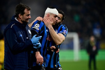 El vendaje que le colocaron