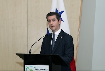 El viceministro de Relaciones Exteriores, Carlos Hoyos Boyd, llevó la propuesta ante la Asamblea Nacional en abril pasado. (AN)