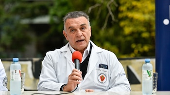 Conferencia de prensa. Hospital de Clínicas