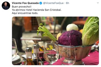 Este miércoles, Vicente Fox usó