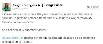 La representante confirma, tras reunión