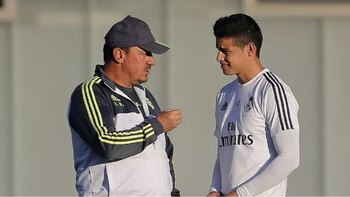 James y Rafael Benítez en