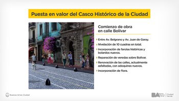 Se incorporará mobiliario urbano, se