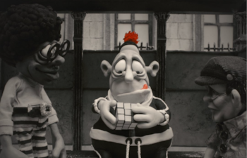 El proceso de animación en claymation requirió el diseño manual de marionetas de plastilina y cinco años de rodaje.