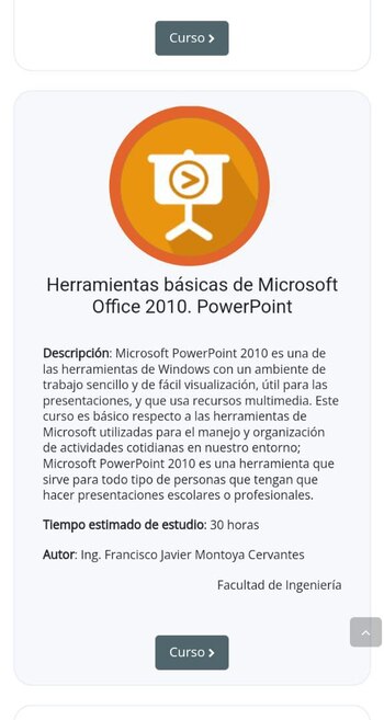Todos los cursos tienen una