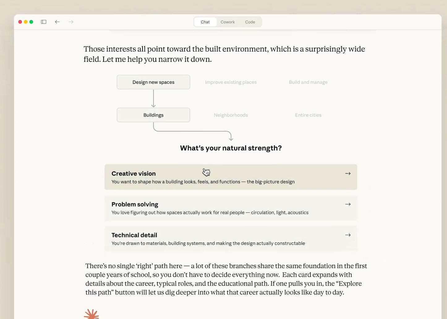 Para obtener una visualización como la tabla periódica, basta con pedir a Claude: “Muestra una visualización interactiva de la tabla periódica” o “Genera un diagrama del peso en un edificio”. (X: claudeai)