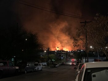 Impresionante incendio en Monterrey desató