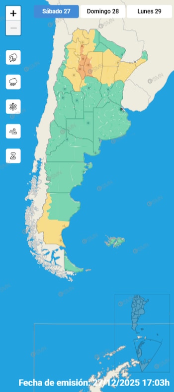 Las demás zonas que estarán