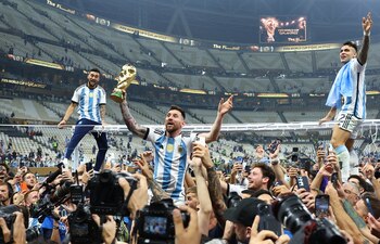 Messi y la celebración en