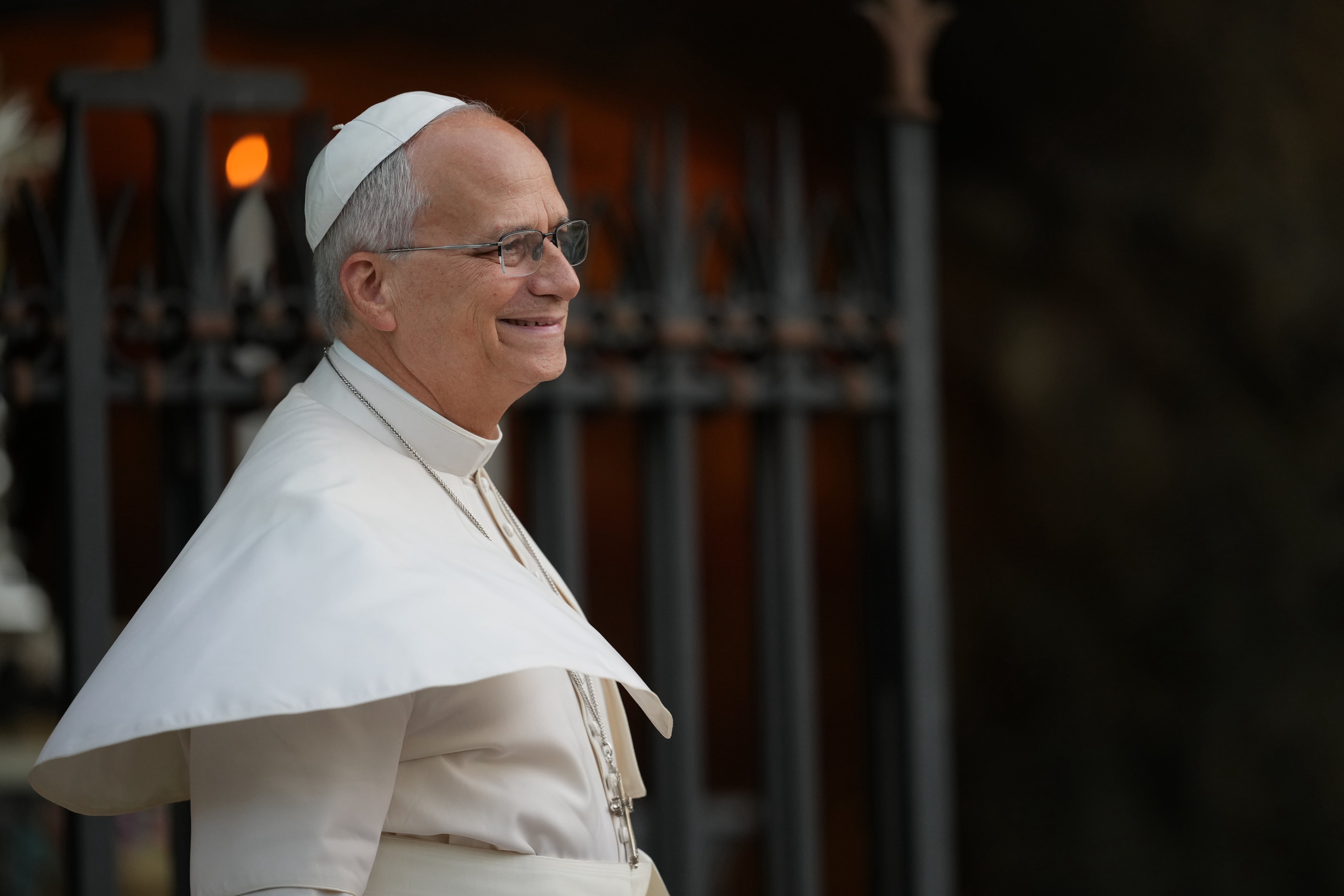 El papa León XIV asiste al acto