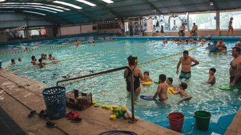 El complejo, en plena actividad.