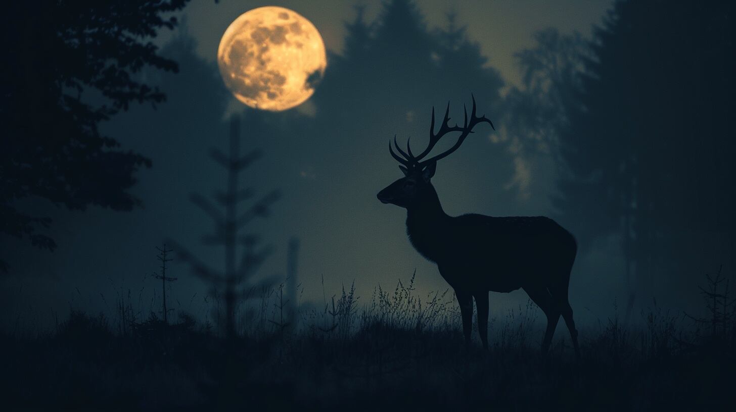 Luna de Ciervo iluminando un paisaje nocturno, capturada en una noche de julio - (Imagen Ilustrativa Infobae)