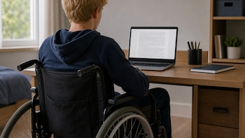 Adolescente con parálisis aprueba exámenes finales de secundaria gracias a tecnología de seguimiento ocular