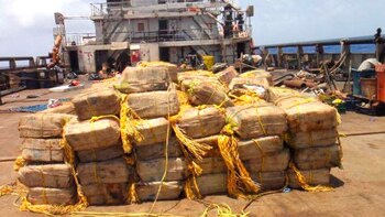 Un cargamento de cocaína, en