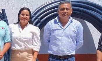 Rogelio Poblete Zamora, diretor da Organização Pública Descentralizada para o abastecimento de água potável de Malinalco. (Rede Social)