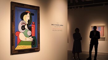 La obra "Femme à la