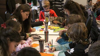 Un taller en la Feria del Libro Infantil del año pasado. (CCK)