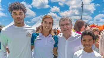 Thomas Bach makes history during